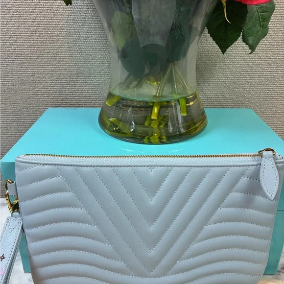 🚨SOLD🚨NWT Authentic Louis Vuitton Calfskin New Wave Blue Zipped Pochette - Picture 7 of 12